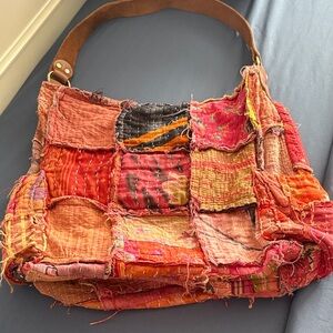 Free People Patchwork Bohemian Shoulder Bag - Multicolor